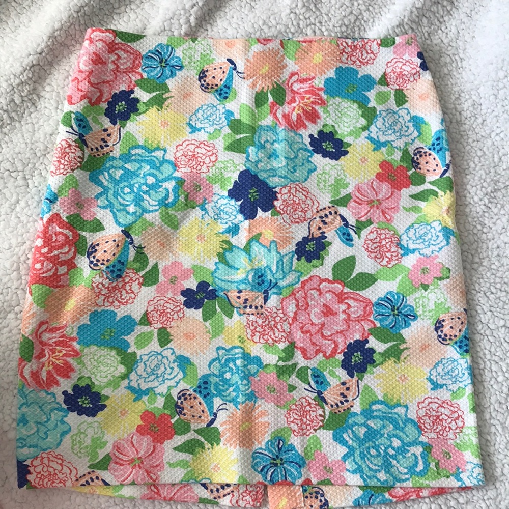 Talbots Floral Pencil Skirt